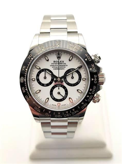 rolex daytona bi metal panda dial|rolex daytona panda retail price.